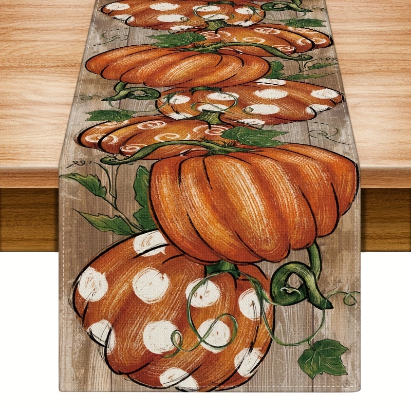 

1pc Table , Halloween Table , Polyester Table , 13x72 , For Dinning And Restaurant, Decor,