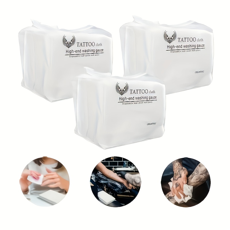 TEMU Waterless Cleaning Cloth, Used For Tattoos, Makeup Removal, Non-woven Dry Towel, Suitable For Spas, Beauty Salons And Home Use, , Tattoo