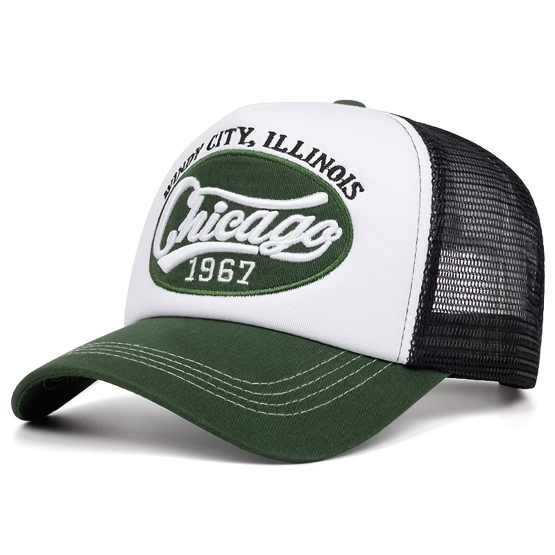 TEMU Chicago 1967 Broderie de Lettres Éponge Printemps Été Nouveau Casquette de Baseball Sportive de Chapeau en Visière Casquette de Américaine