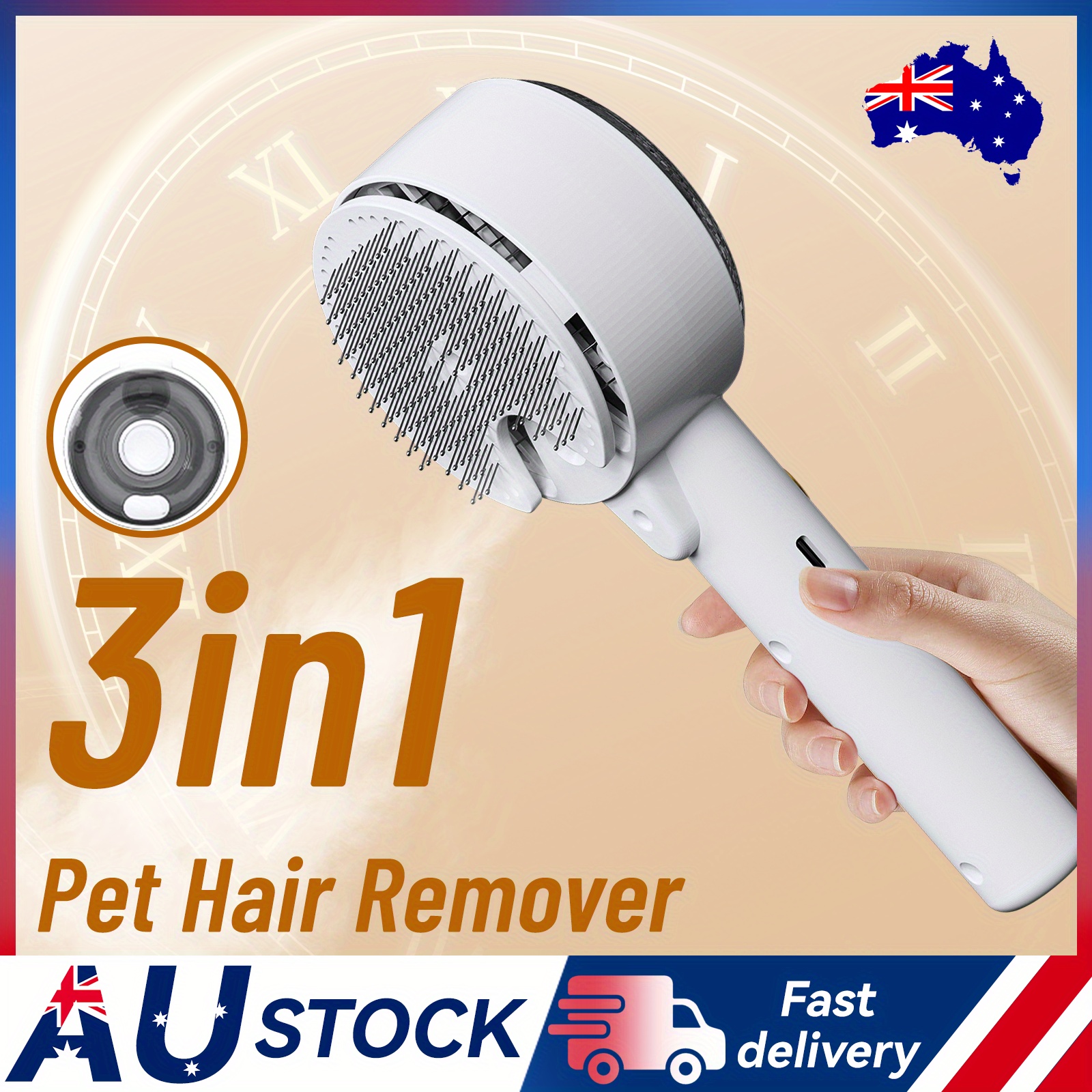 TEMU Cat Brush With 3in1 Pet Hair Remover For Indoor Cats Shedding, Cat Comb Water Brushes For Long Or Short Haired Cleaning & Removal, Kitten Rabbit