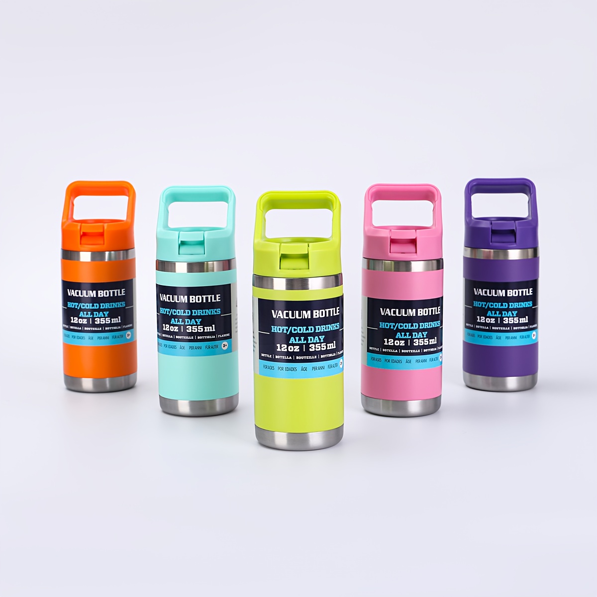 12oz/355ml Insulated water bottle with sealed lid double wall stainless steel vacuum tumbler applications for outdoor sports Hydration and indoor regular drinking, Water Bottle, Gym Water Bottle, Outdoor Hydration, Sleek Tumbler, Portable Bottle, Double Wall Insulation, Durable Construction, Spillproof Cup, Reusable Bottle, Students, Outdoor Adventurers