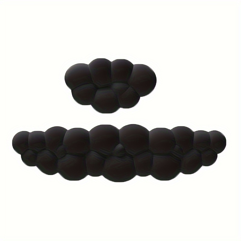 TEMU 2pcs Ergonomic Gaming & Office Desk Set - Memory Foam Wrist Support & Non-slip Mouse Pad With , Keyboard & Mouse For Pc, Computer, Computer