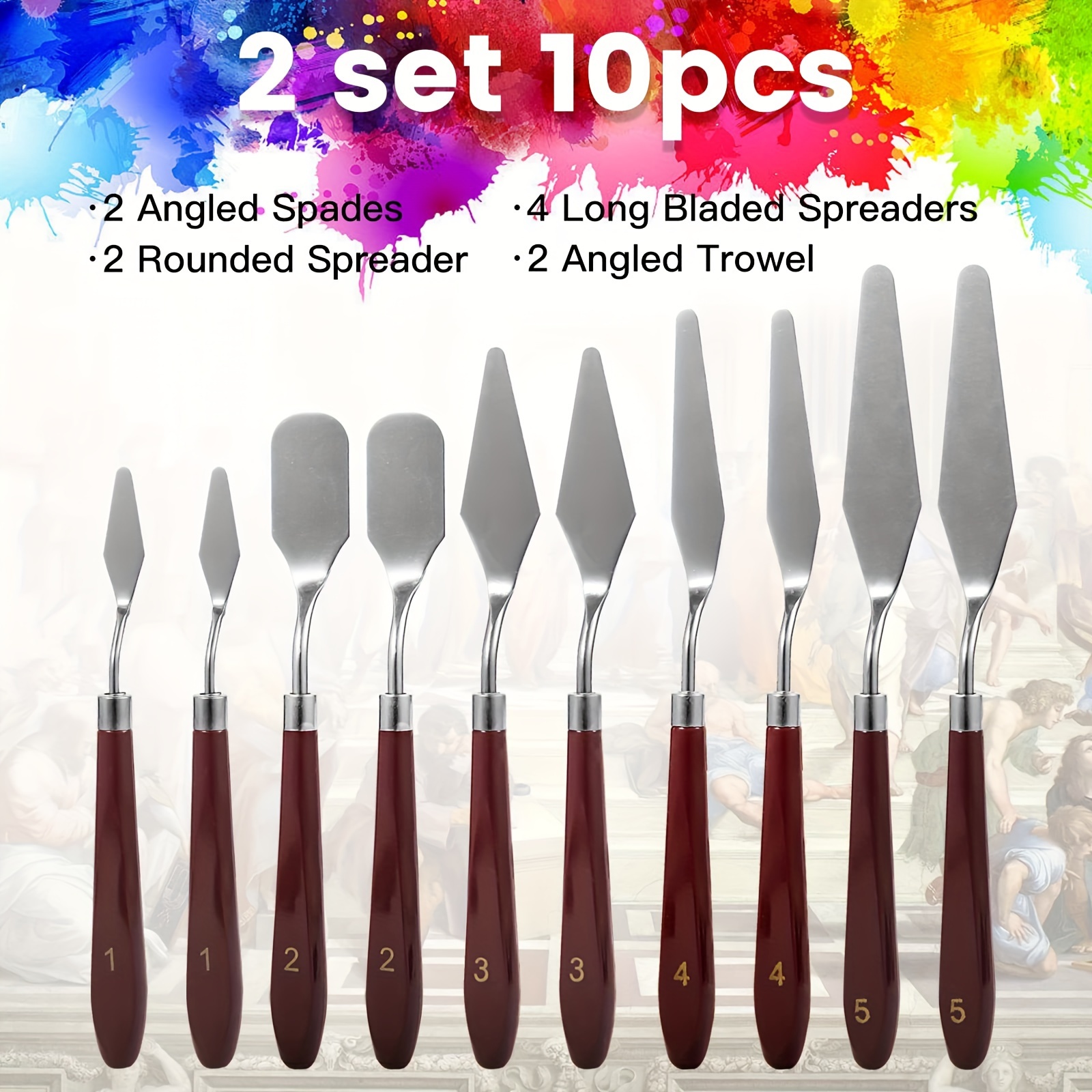 Palette Knife Stainless Steel Painting Knife Set Flexible - Temu Australia