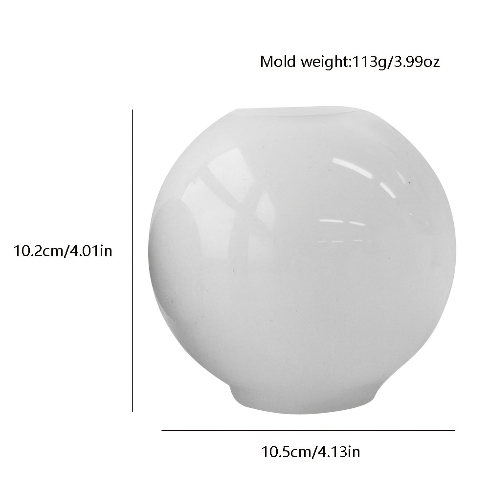 Image of Large 3d Transparent Silicone Ball Mold, Suitable For Candles, Soaps And - Resin Crafts, Clay Art, Gypsum Home & Wedding Decorations