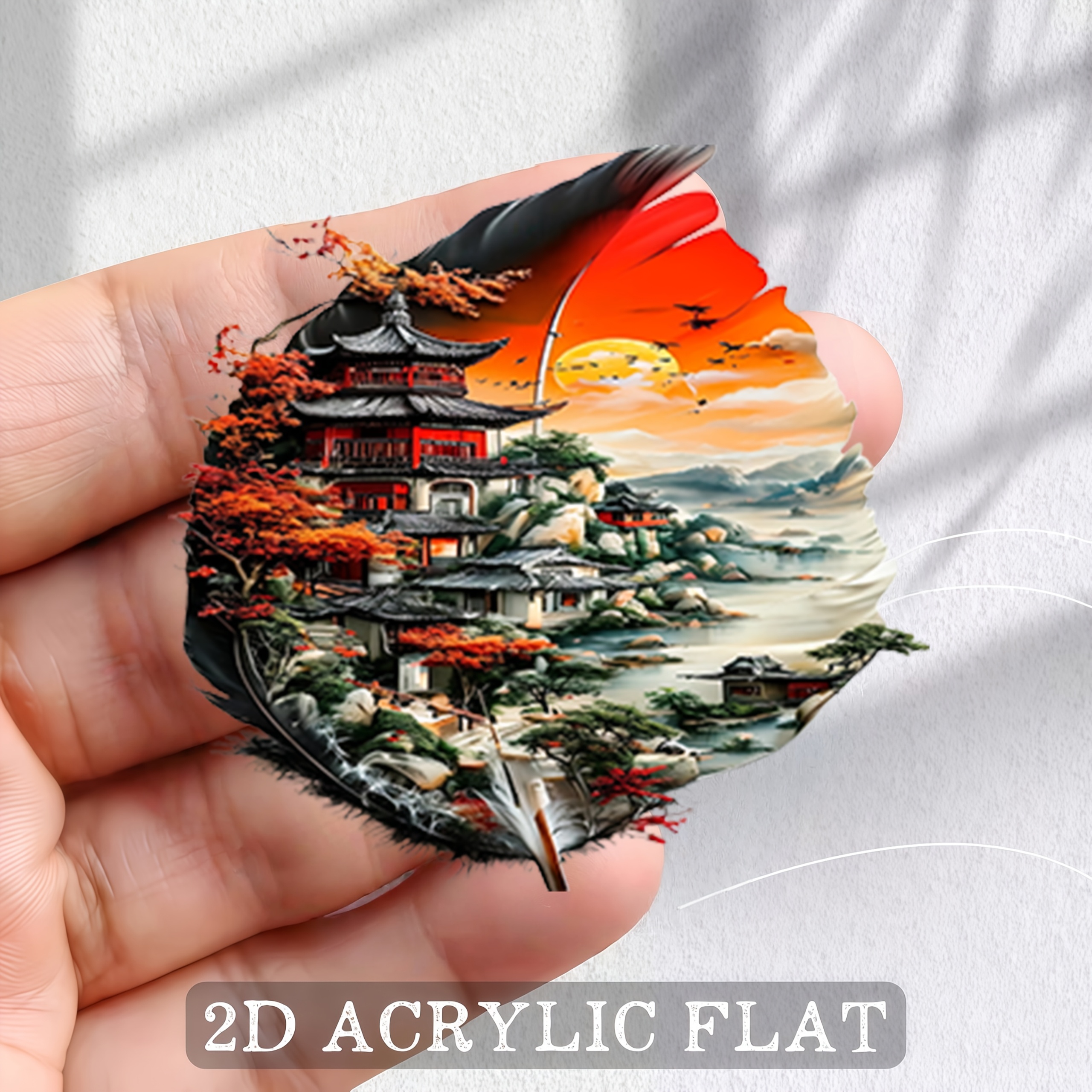 TEMU 1pc 2d Flat Printed Refrigerator Magnet Decorative Sticker, Refrigerator Magnet, Bright And Long-, Stable Adsorption And Not Easy To Fall Off,