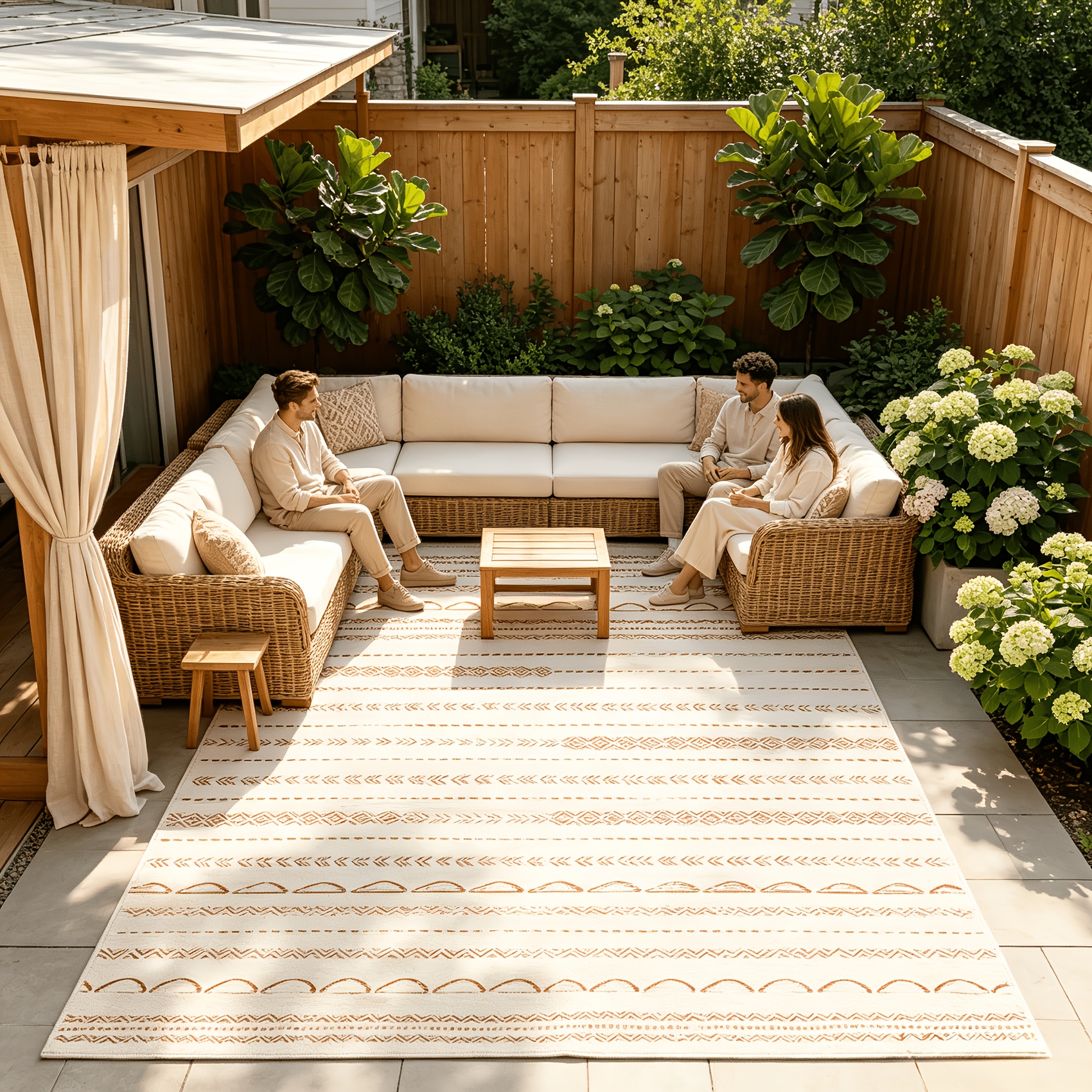 large outdoor rugs for patio sold on Temu United States