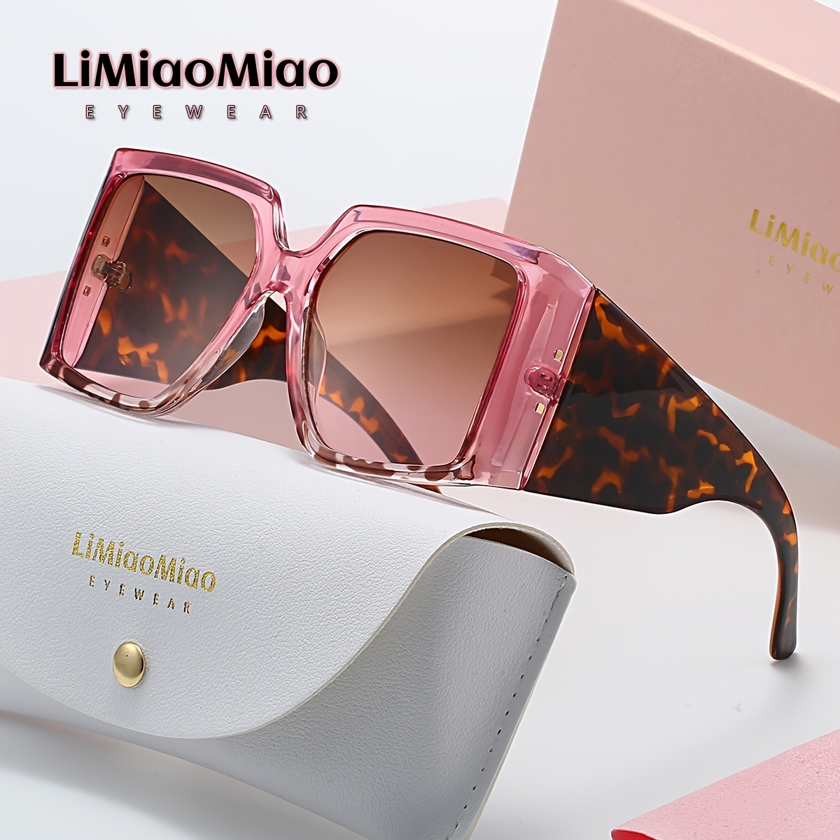extra large unisex rectangular fashion glasses y2k trendy  display picture 1