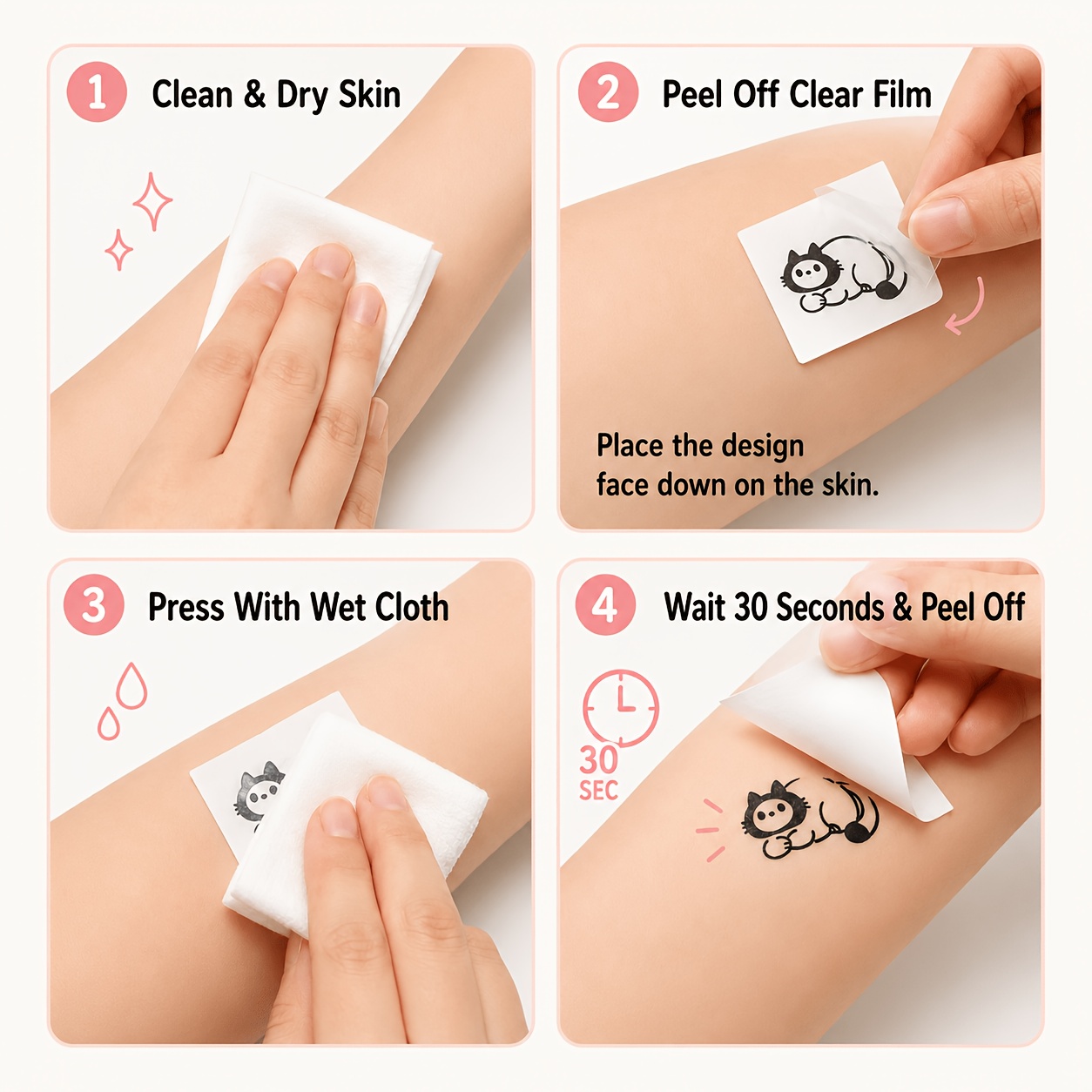 Floral Lace Temporary Tattoo Stickers, Elegant Body Art Set