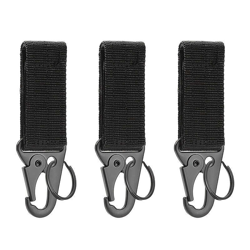 3pcs Edc Keychain Key Holder Camping Backpack Belt Hook