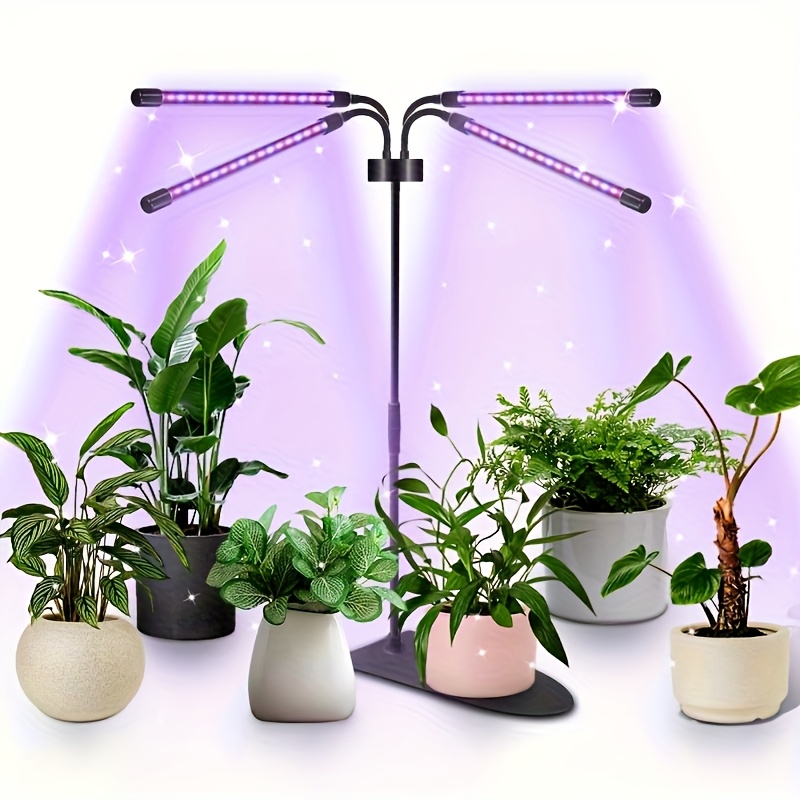 TEMU 1pc Lumière de Croissance pour Plantes d'Intérieur, 80 LED pour Plantes, Fournit une Lumière Solaire à Spectre Complet pour Plantes d'Intérieur,