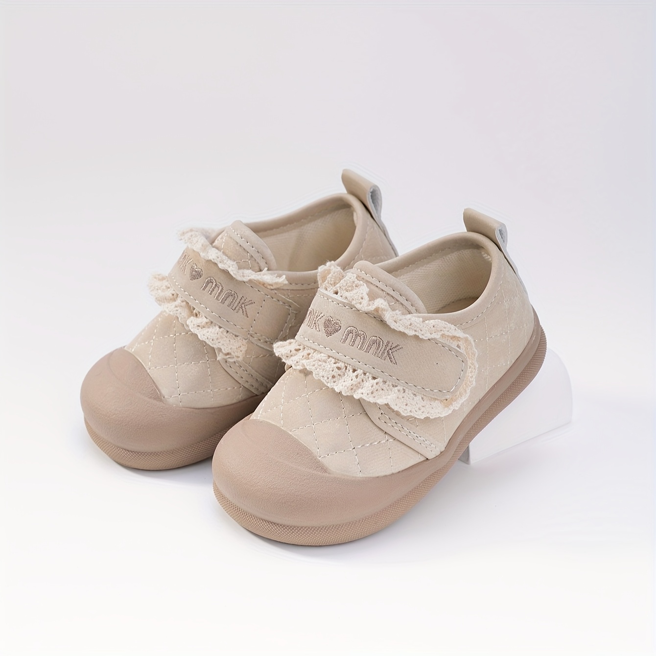 Zapatos Primeros para Niñas de 1-3 Años con Cordones y Bordado Mary Jane  Antideslizante de Goma, Forro de Sintético Transpirable y