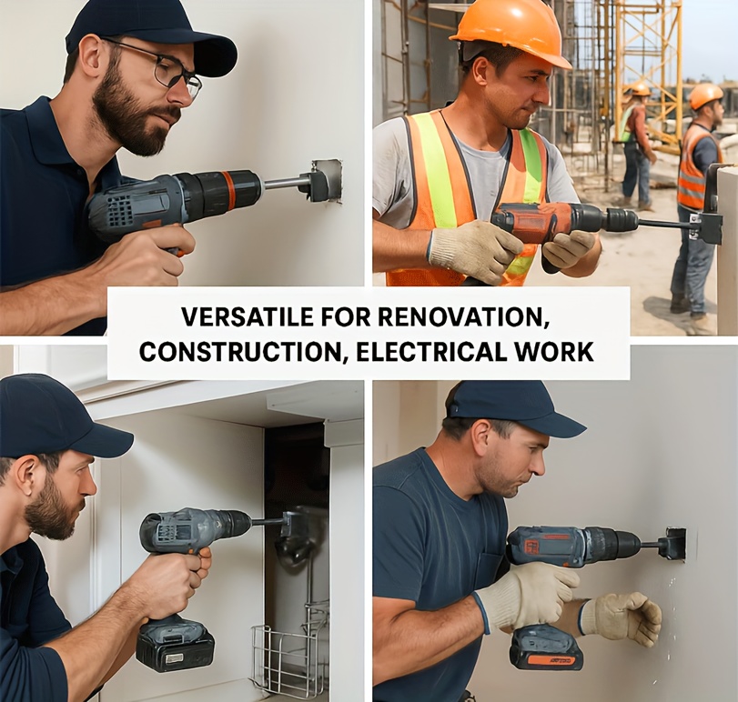 Tagliabuchi Per Scatole Elettriche - Taglio Preciso Fori Quadrati Su Cartongesso E Legno