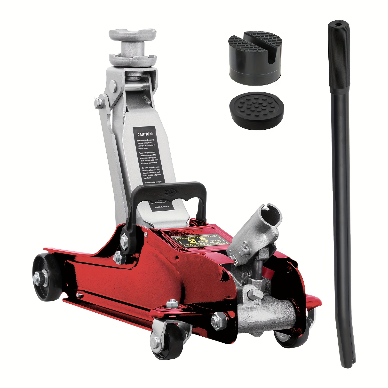  hidráulico resistência de 2.5 toneladas com cabo telescópico – construção em aço durável, altura ajustável, pés de borracha para estabilidade – ideal para , caminhões, ônibus – perfeito para uso em garagem, de pneus & situações de emergência, ferramenta de de emergência | visual industrial | de aço durável, hidráulico portátil detalhes 1