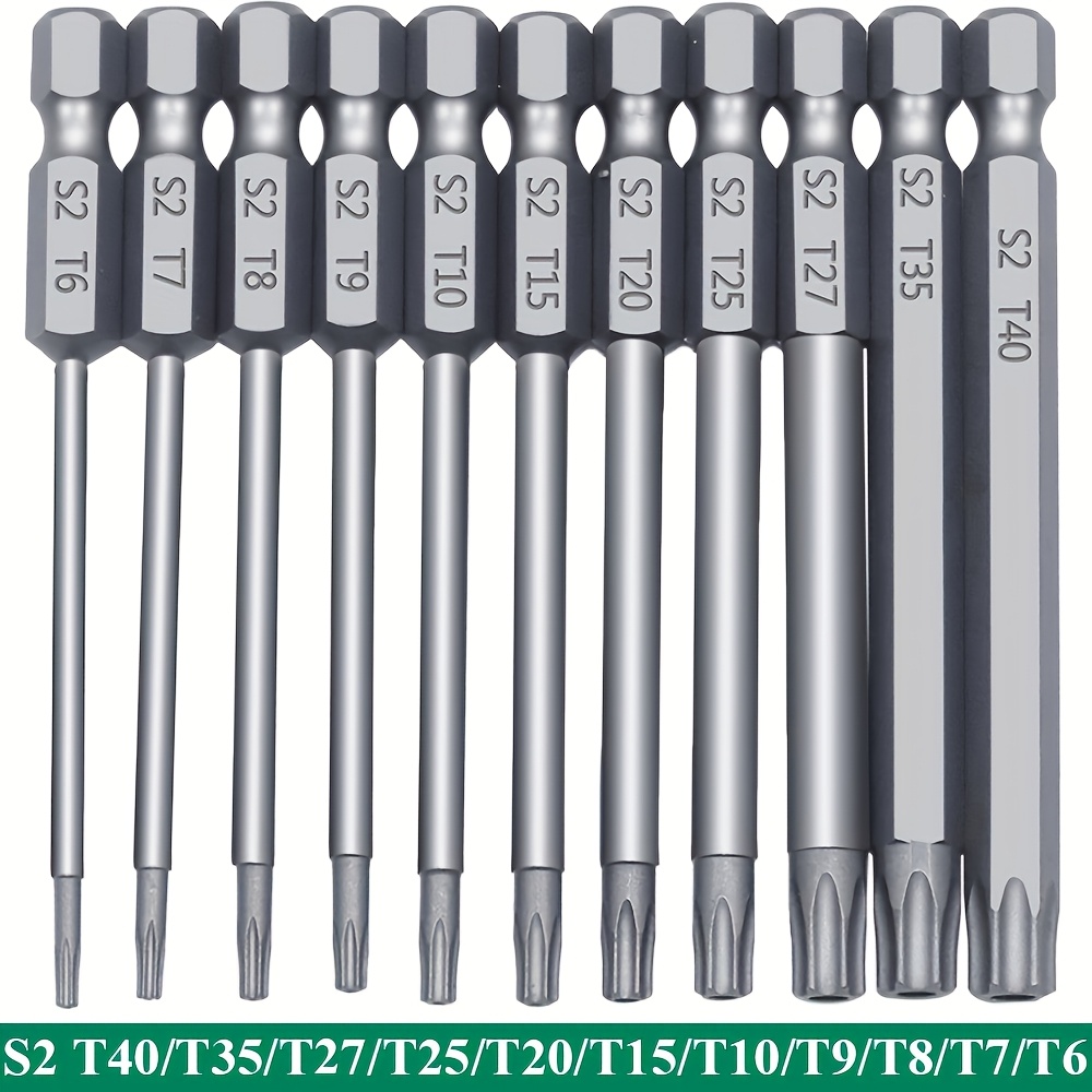 

Asdtodw 11/12pcs Magnetic Torx Security Bit Set, S2 Steel Star Screwdriver Set, -t40, For , Shark Vacuum Repair