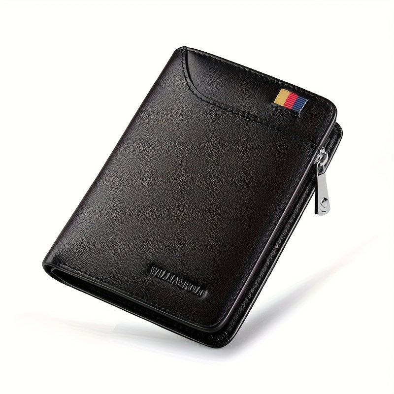 Top Layer Cowhide Men's Wallet Card Holder Integrated Versatile Portable Men' Purse Bank Card Holder
