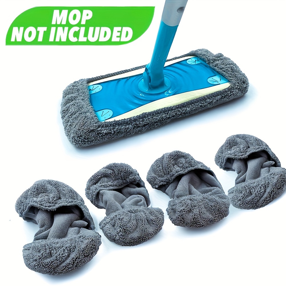 

4pcs, Microfiber Mop Cloth, Reusable Wet Pads Refills, Dry Sweeping Cloths, Microfiber Wet Mopping Cloths For Hardwood Floor Cleaning, (mop Is Not Included), Cleaning Supplies, Cleaning Accessories