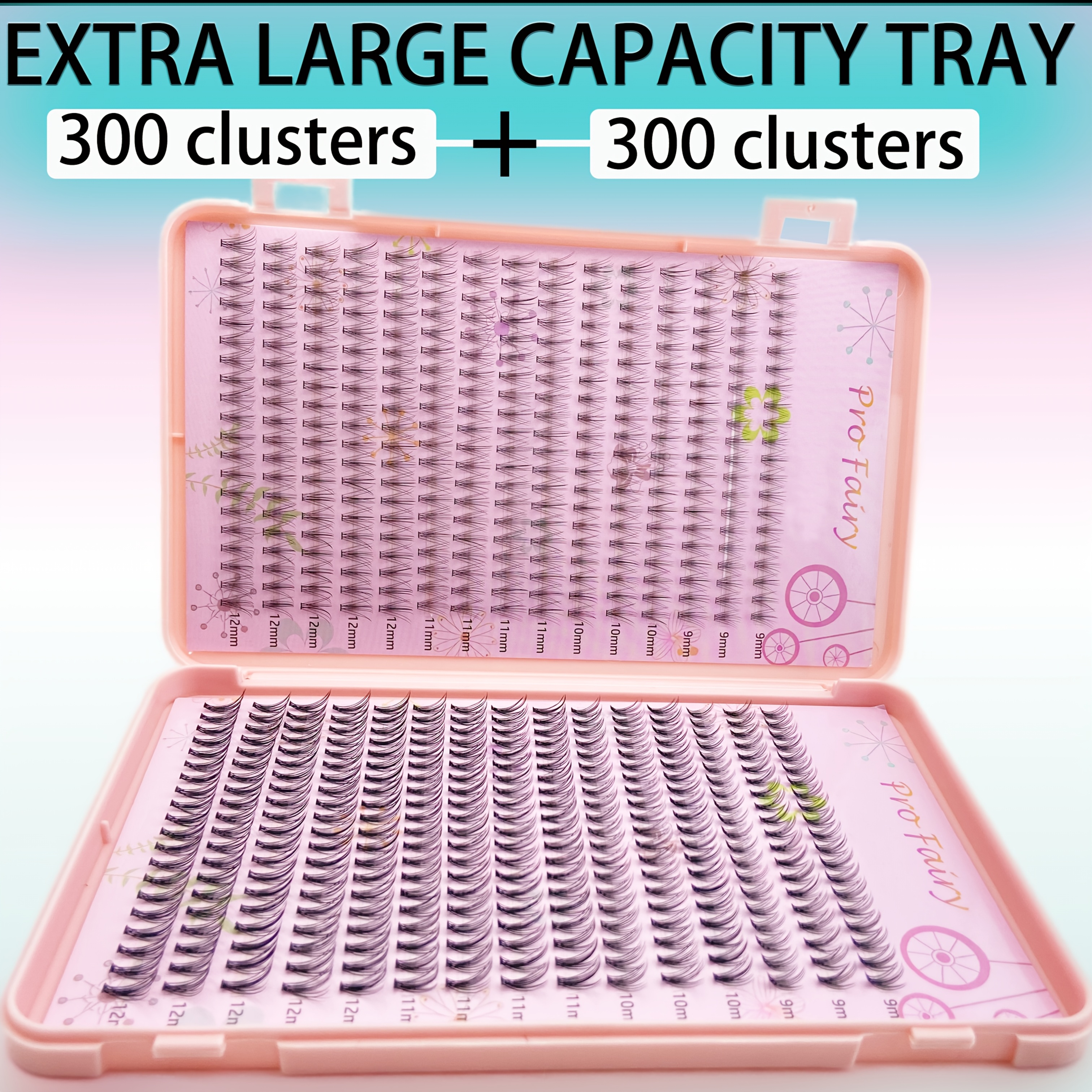 Pro Fairy 30 Of Super Large Capacity Tray 10d/20d Eyelashes Mixed Set, Natural Thick Makeup Effect, Handmade Eyelash Extensions, Suitable As A Gift For Sisters , Suitable For Beginners