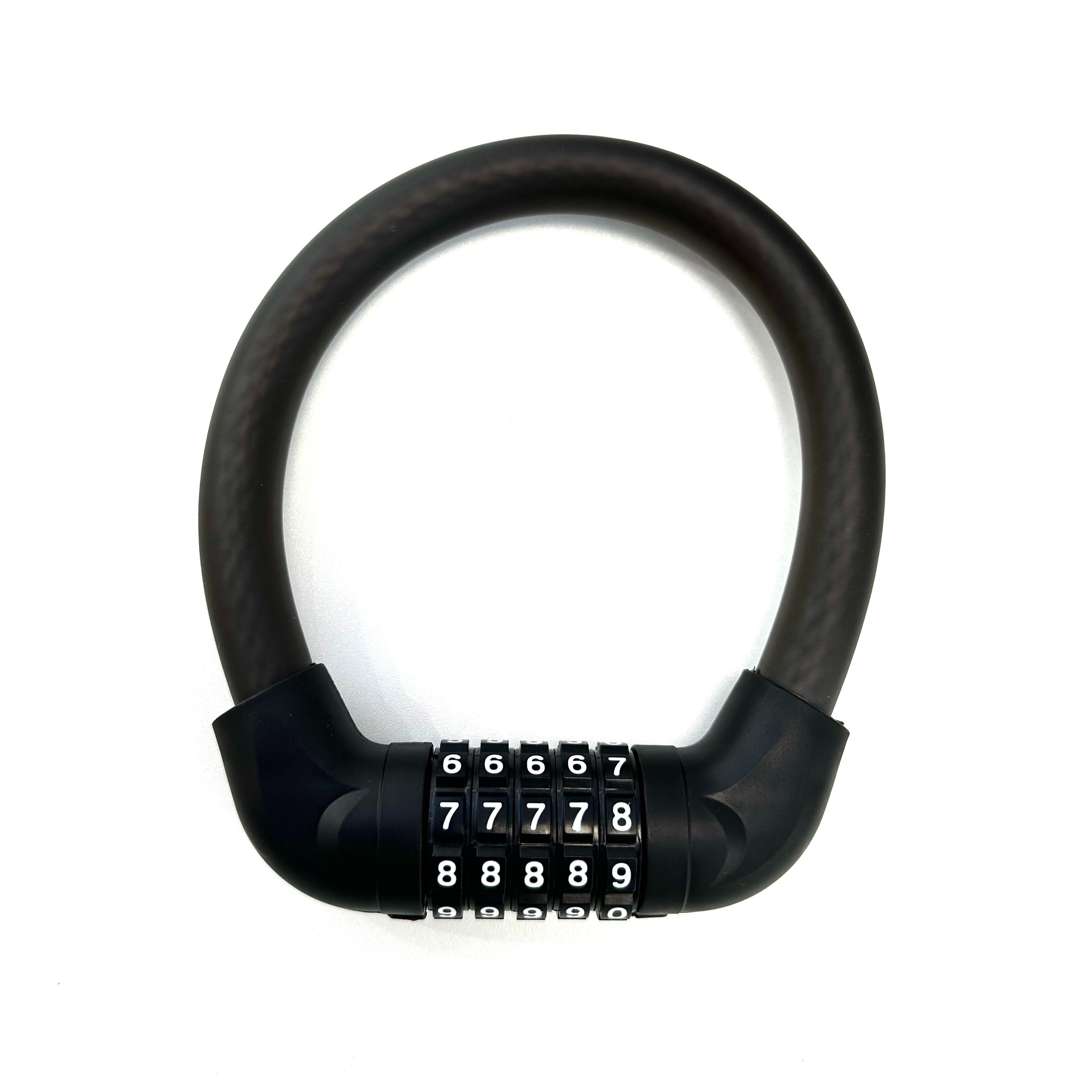 

4-digit Combination Steel Cable Lock, Anti-theft Security, 45cm Overall Length, 12mm Thick Cable, For Bicycle/bike Safety, Durable Pvc & Zinc Material, Universal Fit