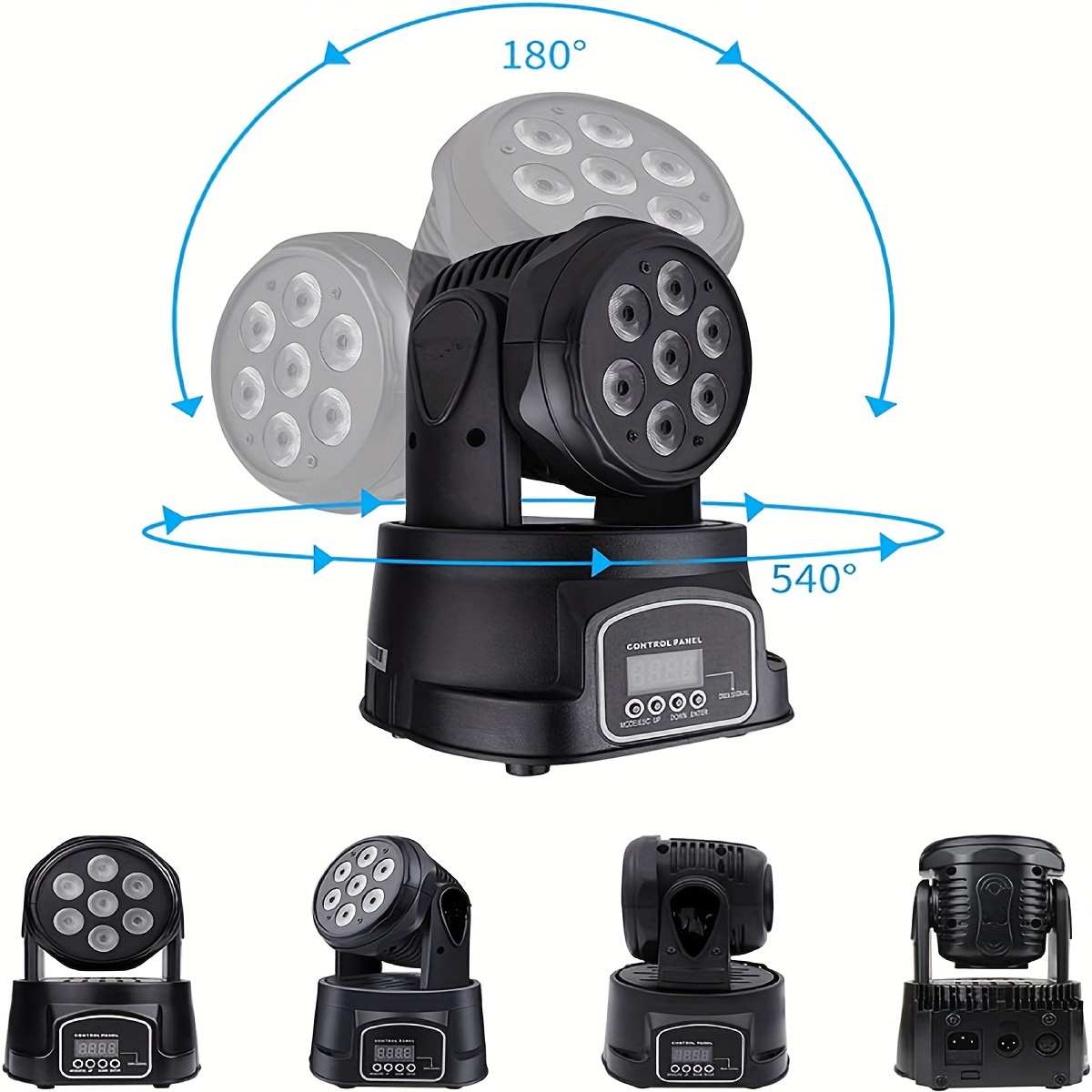 7x8W RGBW Mini Party Light DJ Light with Sound Activation Stage and Disco Light Spotlight Beam Light, DMX Compatible for Parties, Clubs, Concerts, Weddings, Festivals, Holiday   Atmosphere Lights