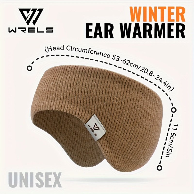 TEMU 1pz Fascia Scaldaorecchie WRELS & Cappello Beanie - Cappello Invernale ed Elastico, e Isolato, per Escursioni, Ciclismo, Viaggi, Uso -
