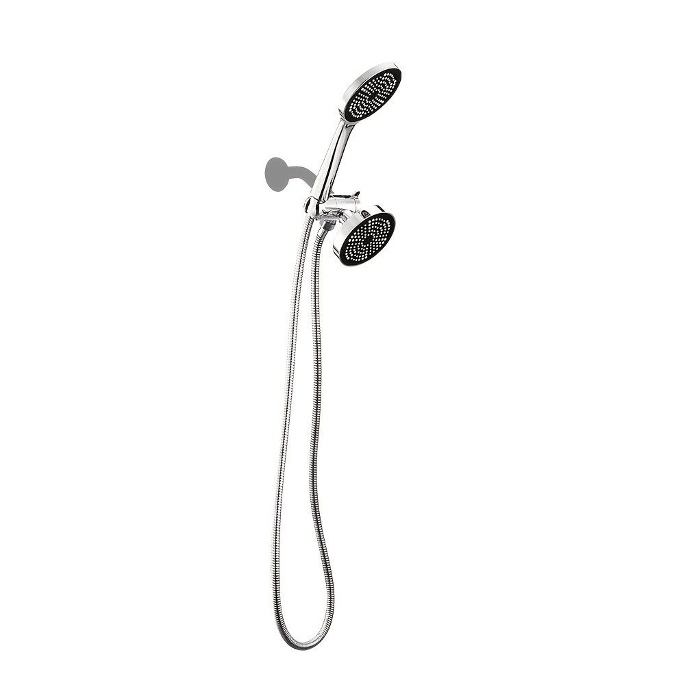 High-Pressure Rain Showerhead, Dual Handheld System Kit