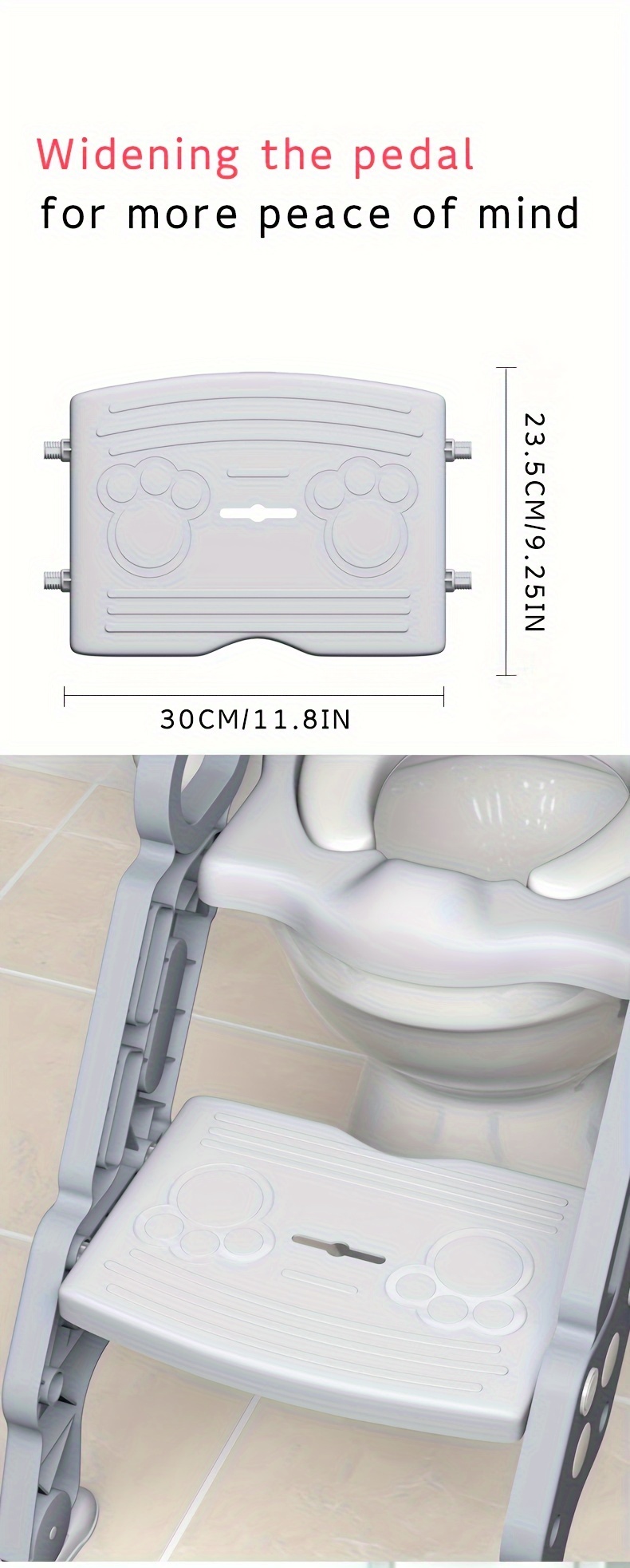 1pc potty training seat with step stool ladder portable potty training toilet foldable toilet seat details 3