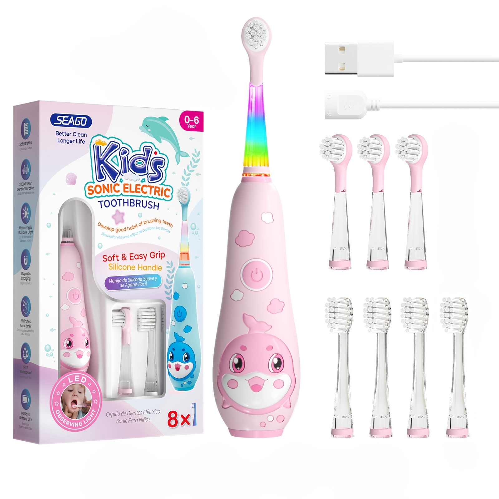 Electric Toothbrush Cepillos Electricos Para NiÃ±as Temporizador - Main Image