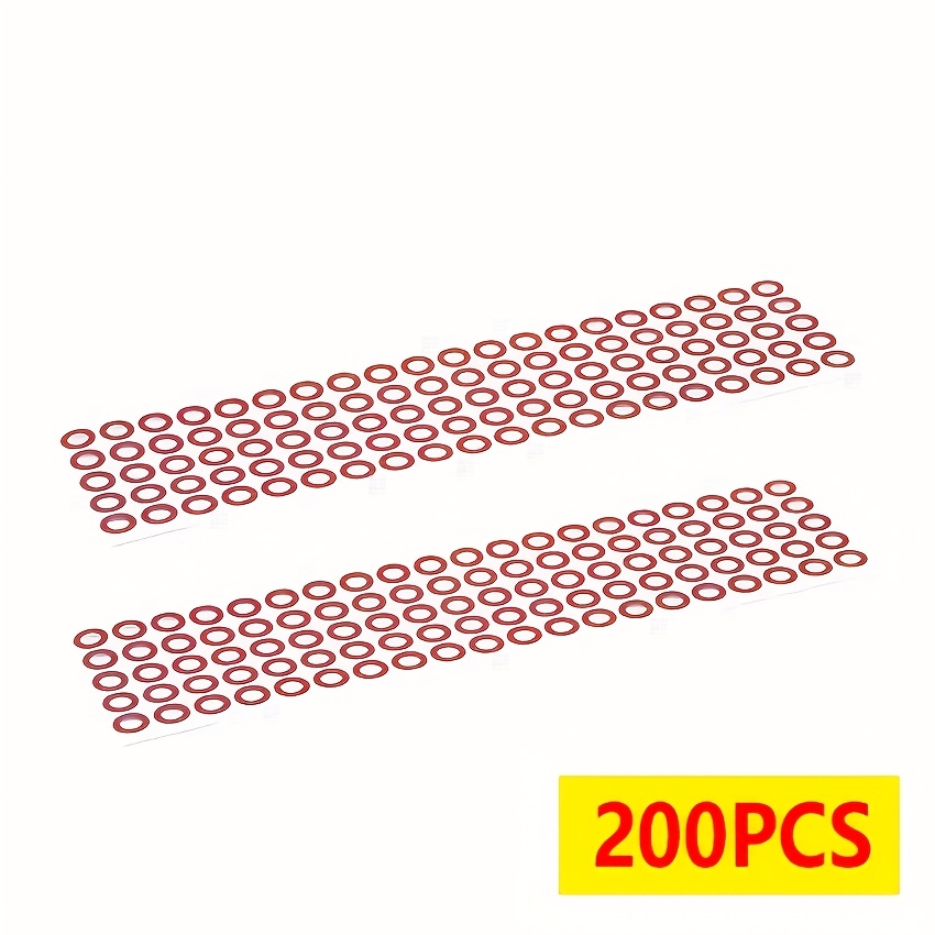 Image of 200pcs Of Hollow Red Sorghum Paper For The 18650 Series, Single-sided Adhesive Insulating Paper