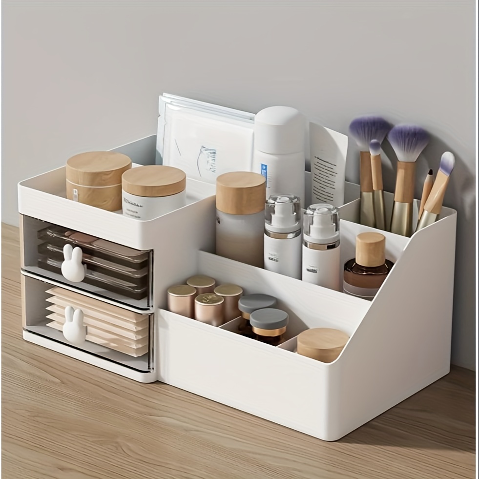 

Dressing Table Cosmetic Storage Box Organizer Drawer, Suitable For Dressing Table, Dressing Table, Bathroom , Dressing Table , Can Brushes, , And ( )