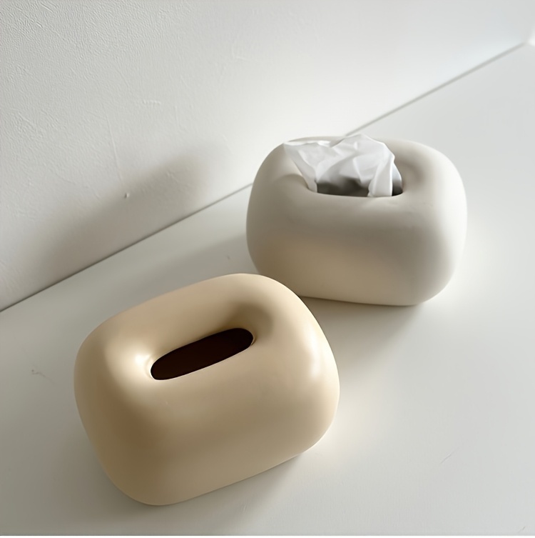1pc modern minimalist ceramic tissue box holder white black accents spherical shape instagrammable home decor for living room kitchen dining table coffee table durable stylish storage organizer tabletop accent   quality   contemporary     interior designers Product details 4