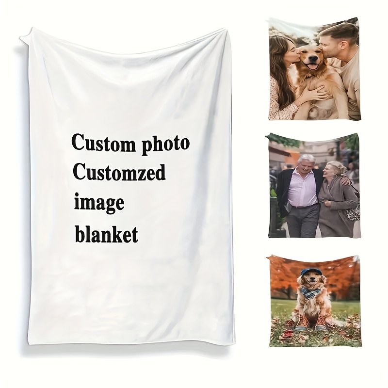 

Custom Photo Blanket - Ultra-soft, Personalized Flannel Throw With Hd Print, Reversible Design For All Seasons - Perfect Gift Idea