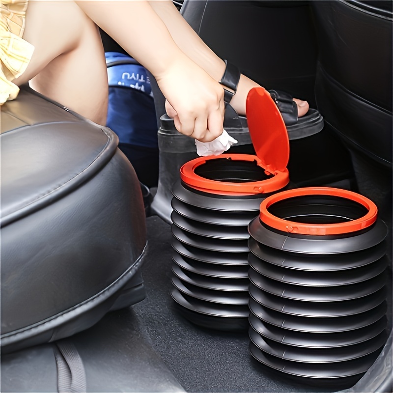 

1pc - Car , 4l Plastic Auto Bin Lid, Portable Folding For Use