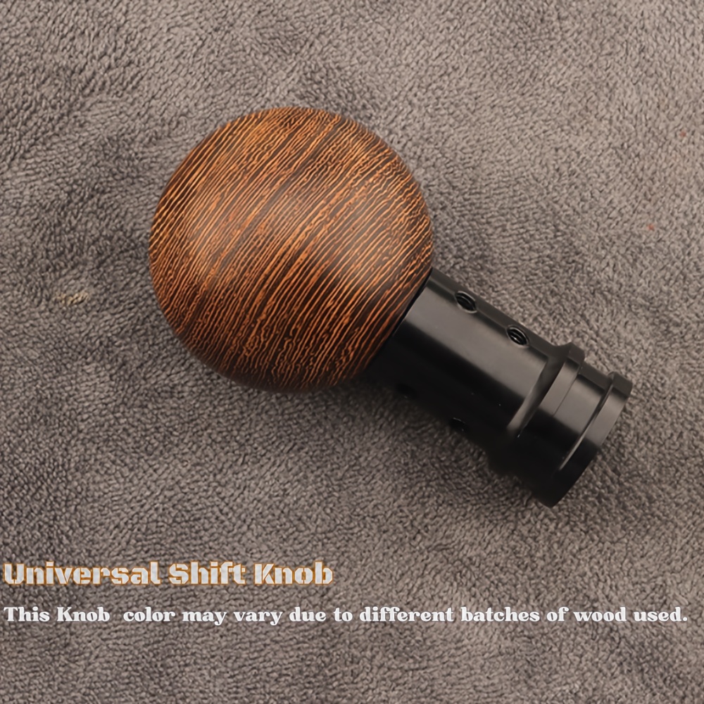 Image of Gear Shifter, Shift Sticker, Shift Knob For Universal Manual Transmission, Chicken-wing Wood Head Knob, Strong Aluminum Alloy Rod