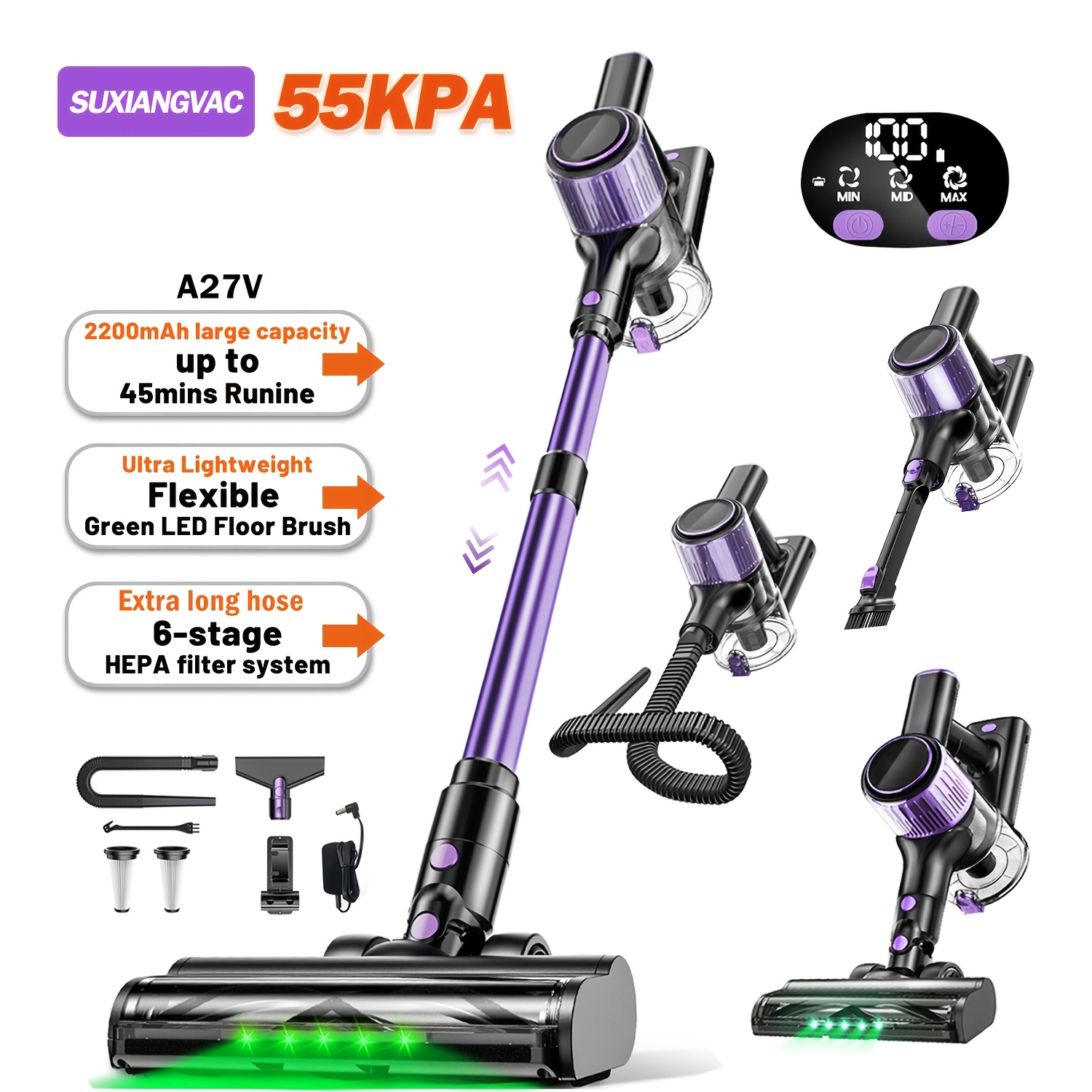 TEMU Home Appliances - Cordless Vacuum Cleaner - A27o