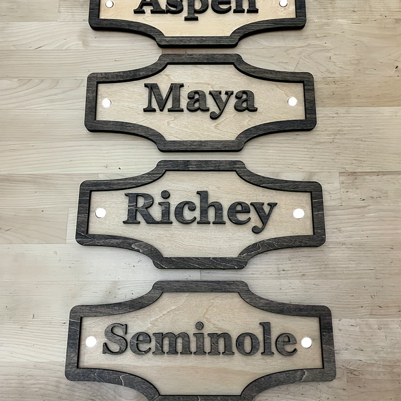 Personalized Horse Stable Name Plate - Laser Cut Black & Gold, Gift For Horse Lovers