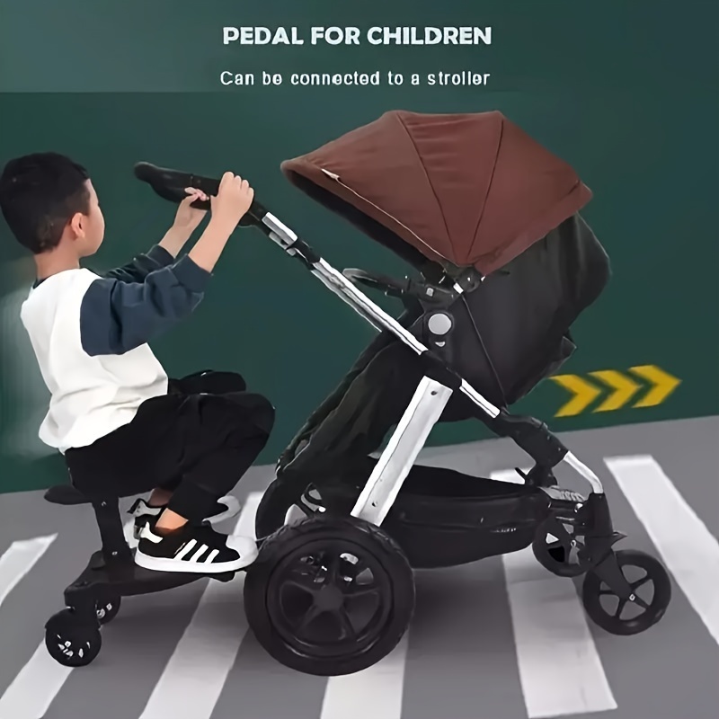 

Stroller Glider Board With Removable Seat, 2-in-1 Universal Glider Board For Most Stroller, For Under 55lbs