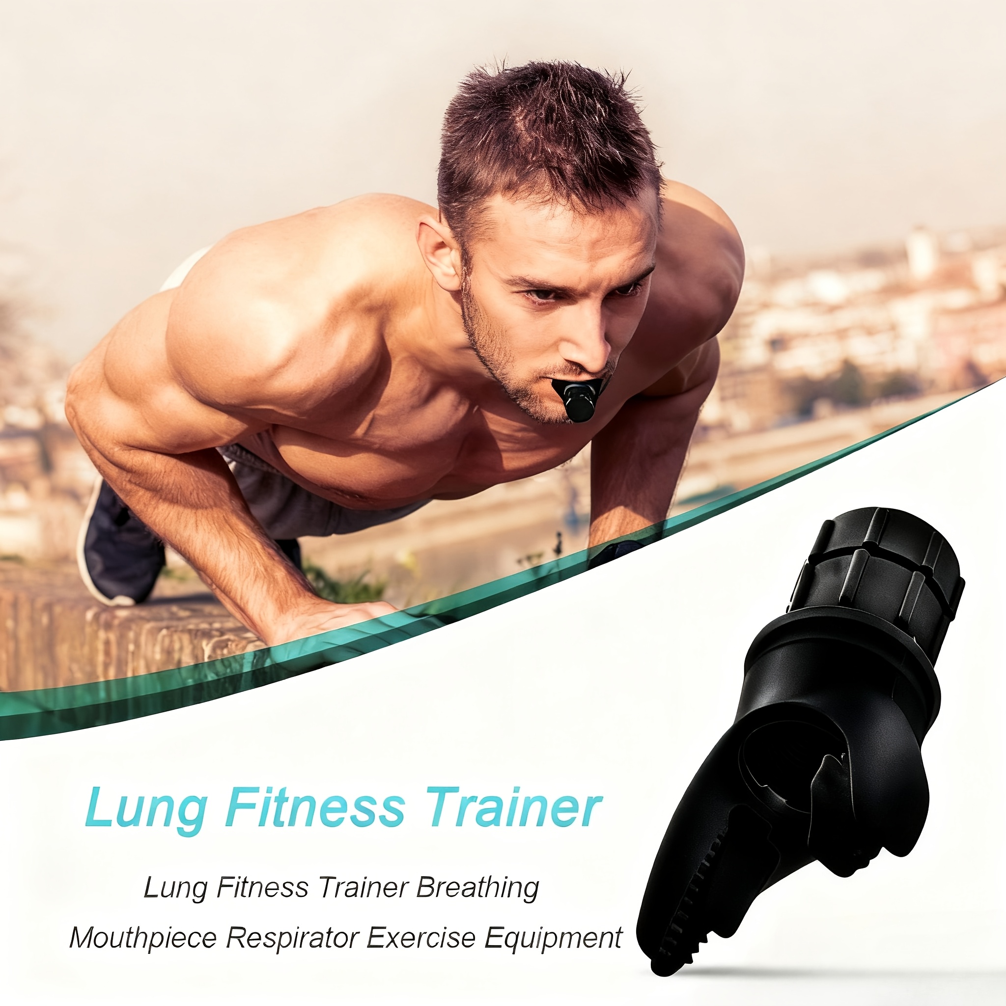 3pcs Breathing Trainer - Adjustable Resistance, Portable Lung Exerciser with Ergonomic Mouthpiece and Lanyard - Suitable for Adults, Athletes, Gym, Travel, Home Workouts - Improves Lung Function, Endurance Training, High-Quality Fitness Equipment