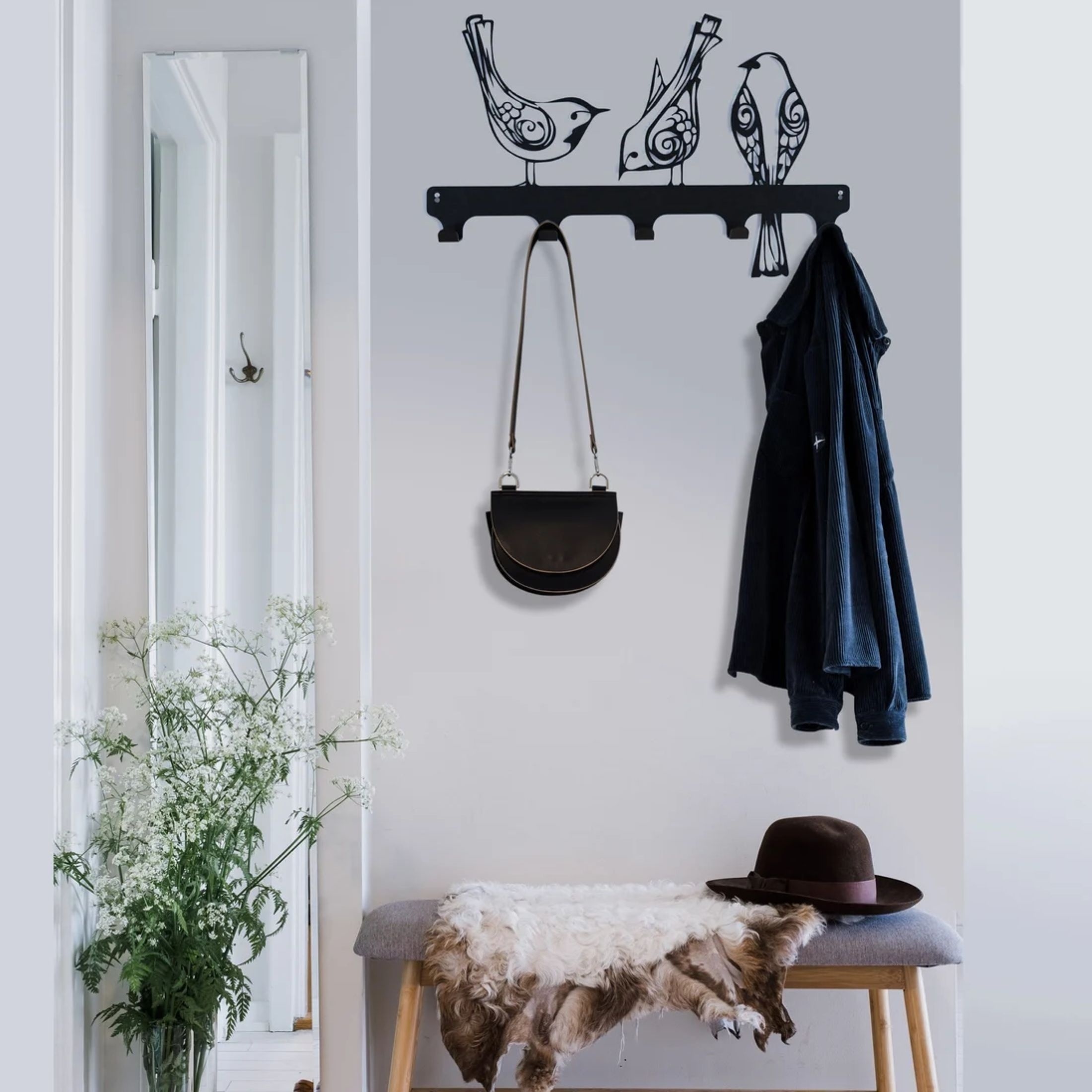 room decor 1pc artistic metal bird wall mounted coat rack Temu