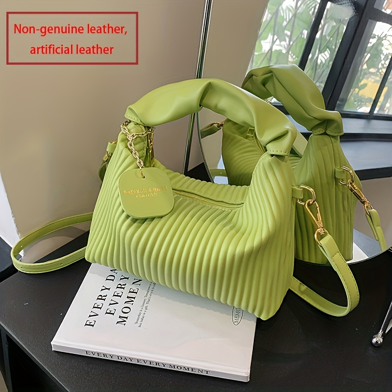 E-shop Textur Vertikale Streifen Handtasche 2025 Neues Kleines Design Schulter Crossbody Bag Stilvolle Vielseitige Tasche