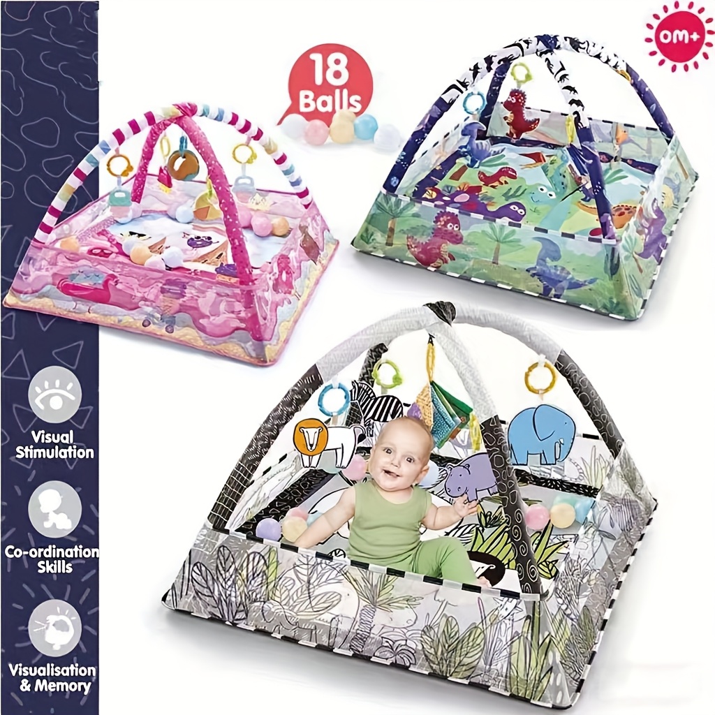 Ocean Ball Thema Speelmat Fitnessrek met Draagtas