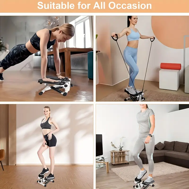 1pc fitness stepper for exercise mini fitness machine with band suitable for leg training full body workout details 6