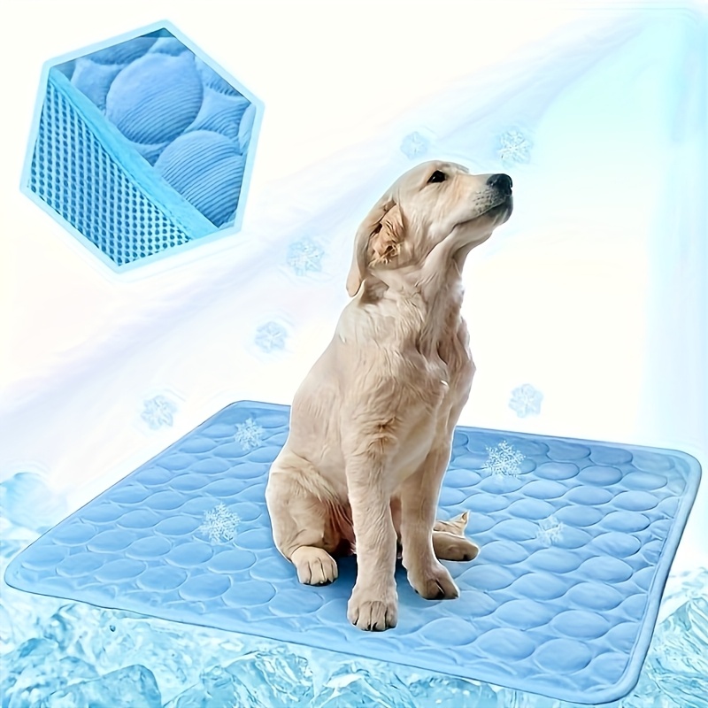 cooling pad for dogs ice   breathable polyester fabric lightweight easy to clean non electric heat relief for   sizes small to large breeds dog cooling mat details 0