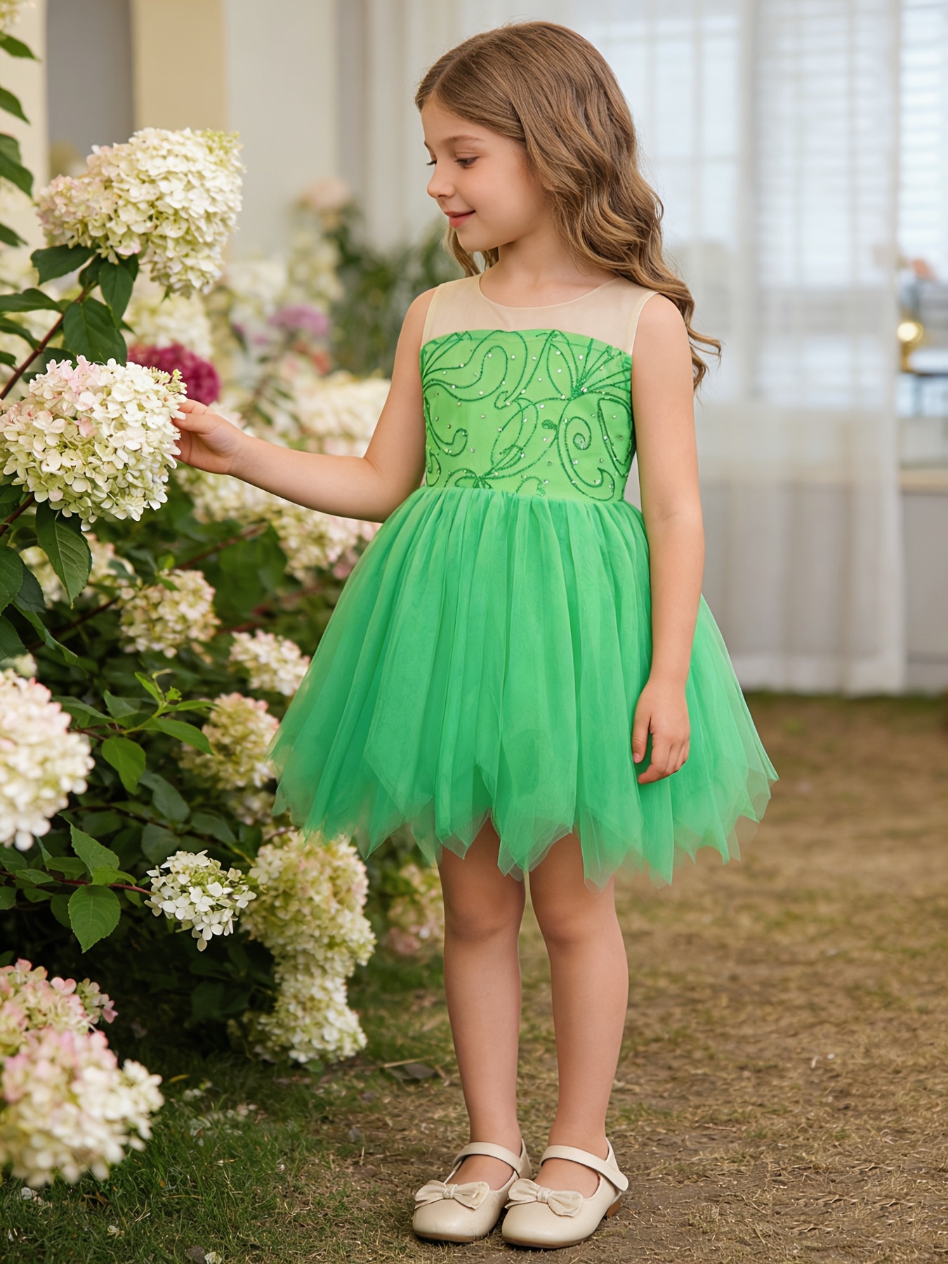 light green dress for girls sold on Temu United States