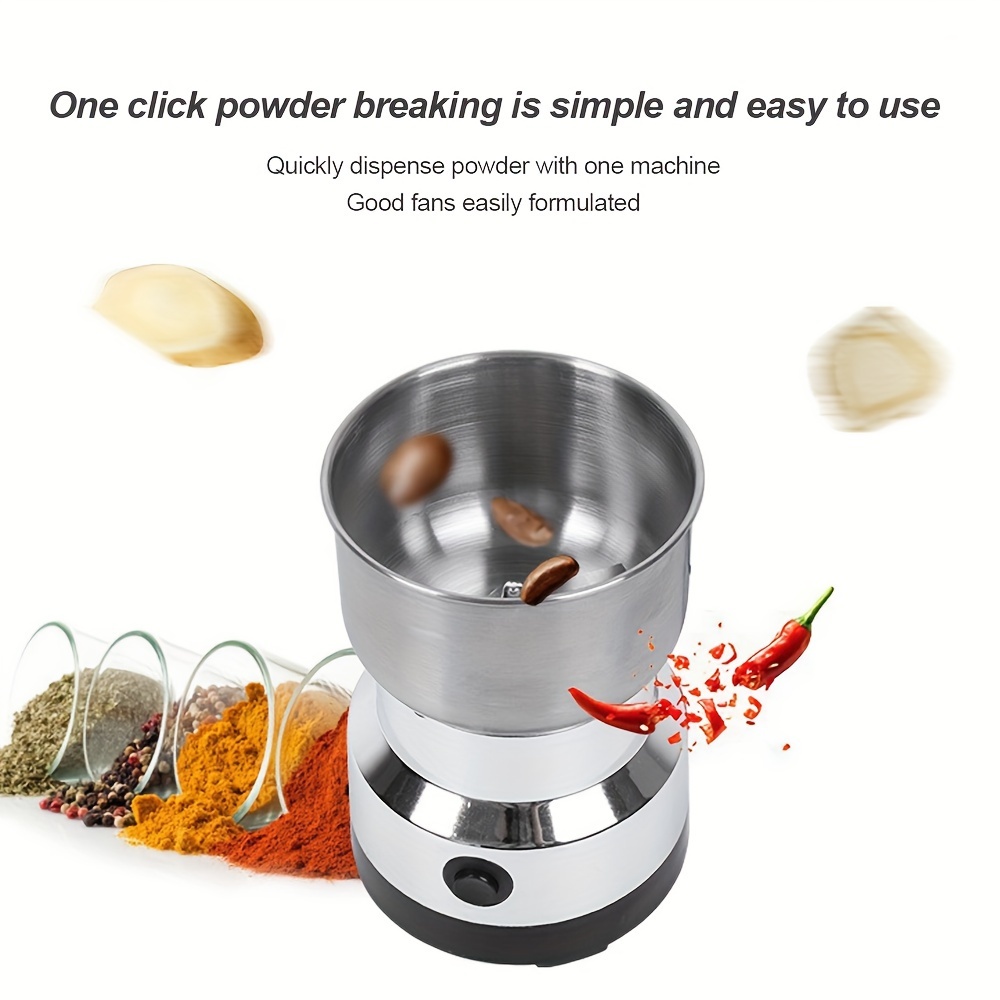 220v european standard household small grinder electric pepper powder machine small grain and cereal chinese herbal medicine dry grinding wall breaker coffee bean dry grinder details 5