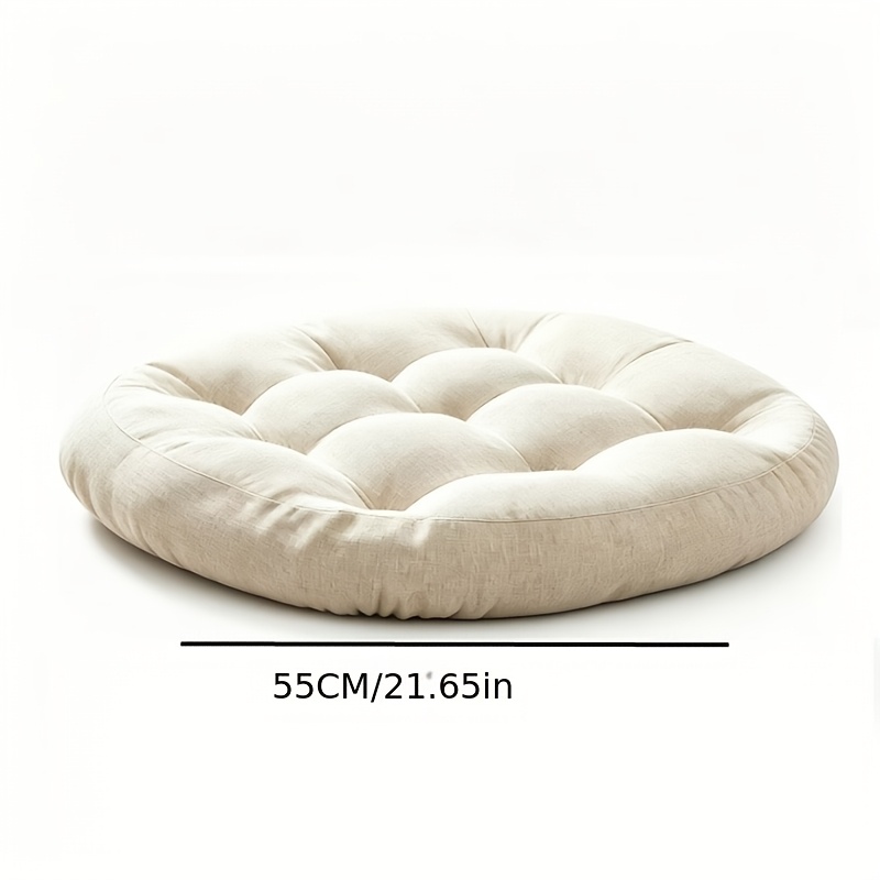 TEMU Coussin de sol de style japonais, coussin d'extérieur, coussin Zafu rond épaissi, coussin de méditation, coussin de yoga, confortable et