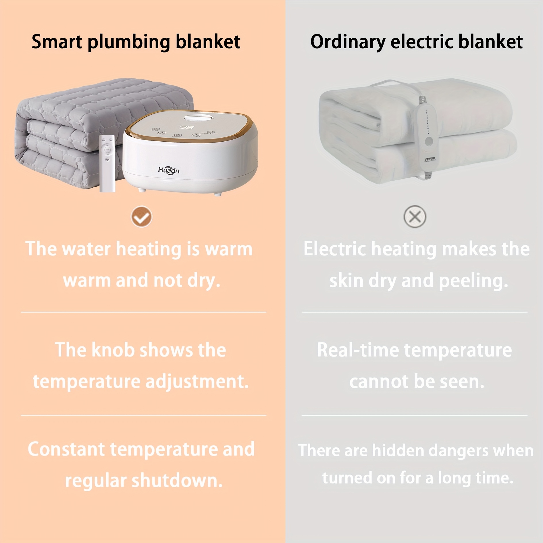 1pc electric heating blanket fast heating       protection ultra   operation soft light beige friendly heating pad   plug 110v ideal for   nights bedroom living room office modern   heating mattress pad bedroom     accessory Product details 5