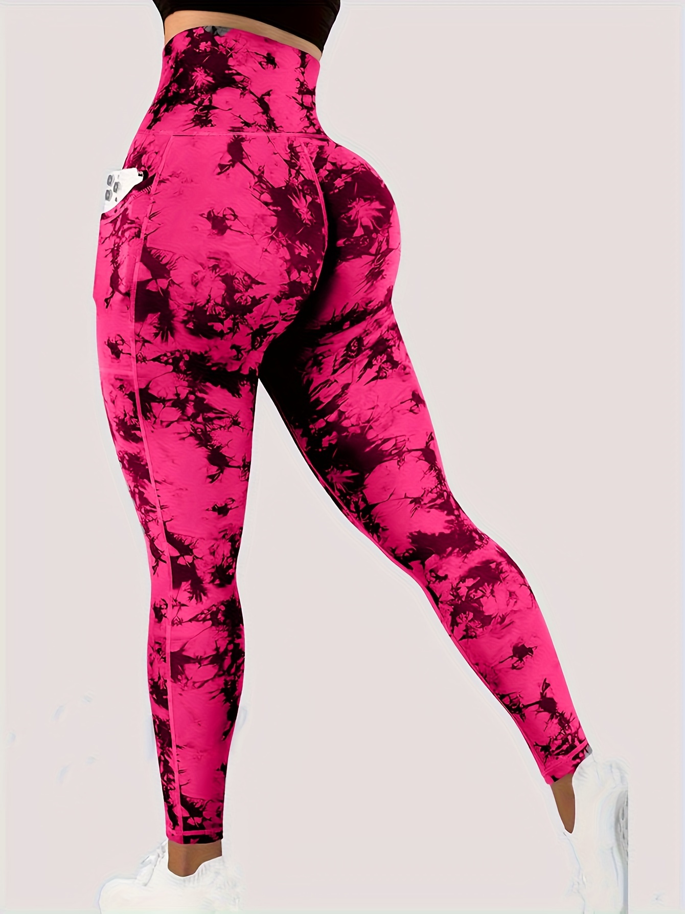 Tie Dye Tummy Control Fitness Gym Sports Leggings High Waist