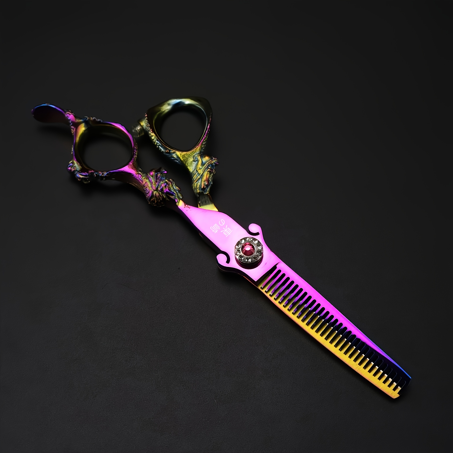 6.0-Inch Color Dragon Handle High-End Hairdressing Scissors