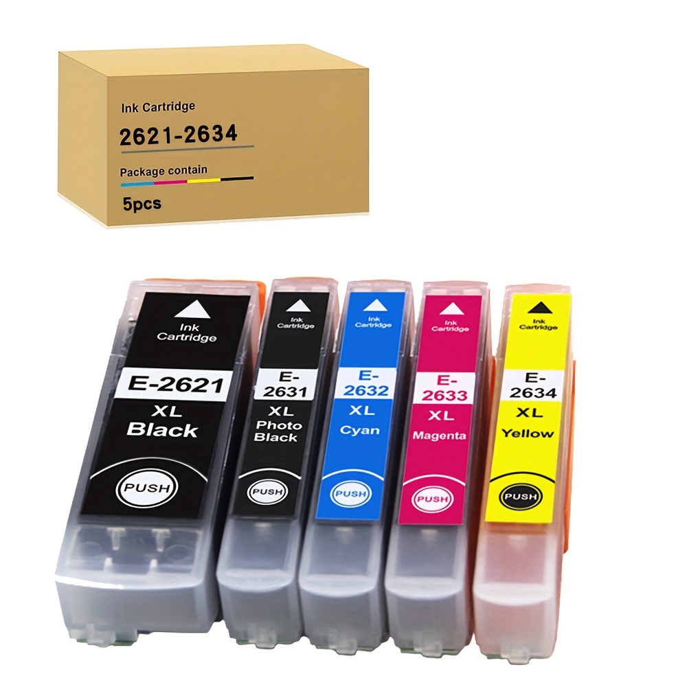 E-2621 2631 2632 2633 2634 26xl Ink Cartridges Compatible Xp-700 Xp-710 Xp-720 Xp-800 Xp-810 Xp-820 Xp-510 Xp-520 Xp-600 Xp-605 Xp-610 Xp-615 Xp-620 Xp-625 Printer