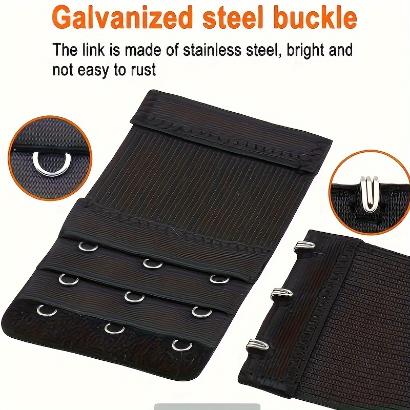 12pcs Elastic Bra Buckle Underwear Extended Hook and Eyelet Back Closure Adjuster for Bras